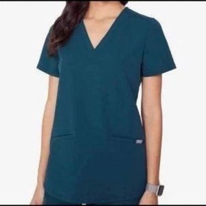 Figs Large Carribean Blue Casma scrub top